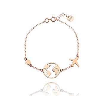 Armband Welt rosévergoldet